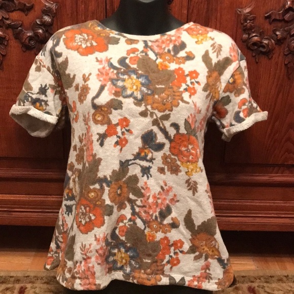 Anthropologie Saturday Sunday floral open back top - Picture 3 of 5